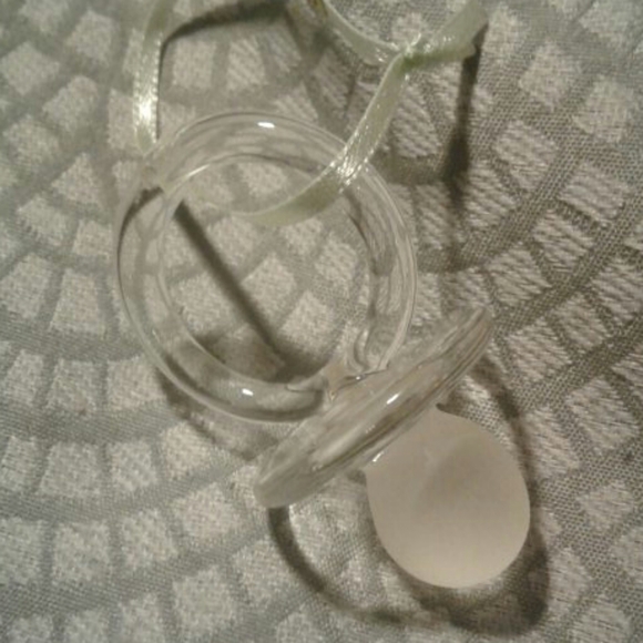 glass pacifier ornament